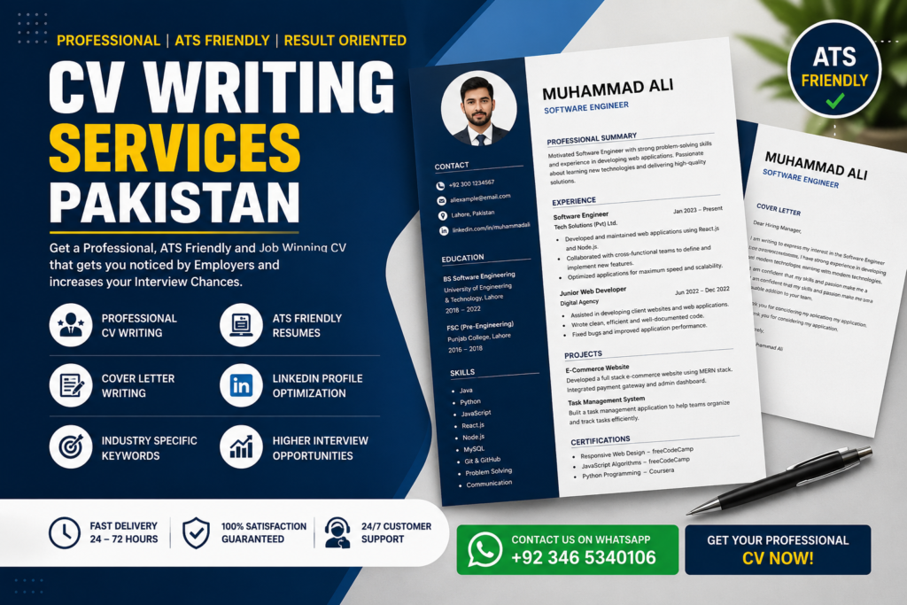 Professional CV Writing Services Pakistan