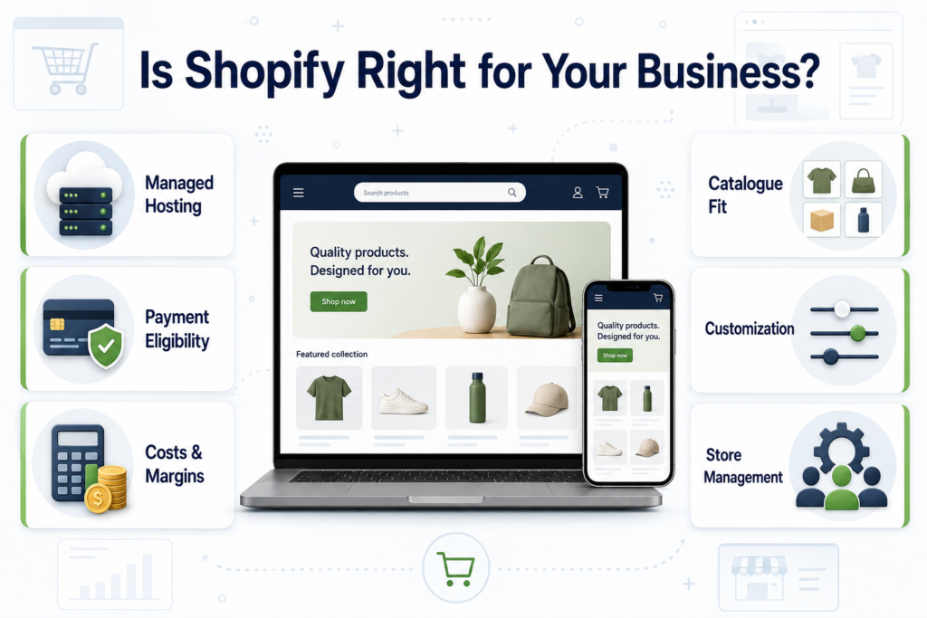 Shopify suitability checklist for ecommerce businesses and beginners