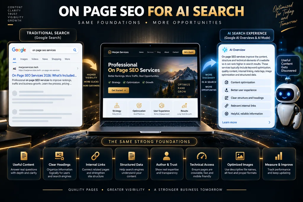 SEO foundations supporting traditional search and AI powered search experiences