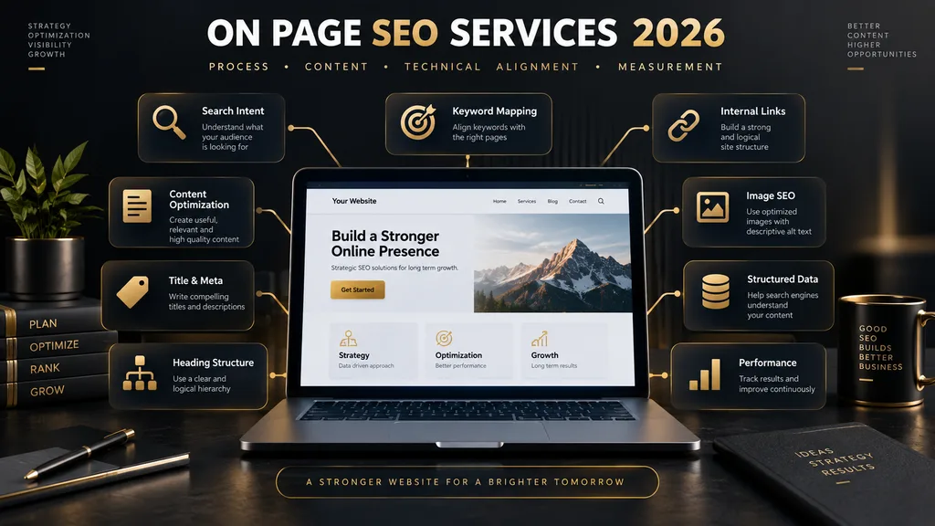 Elements included in professional on page SEO services