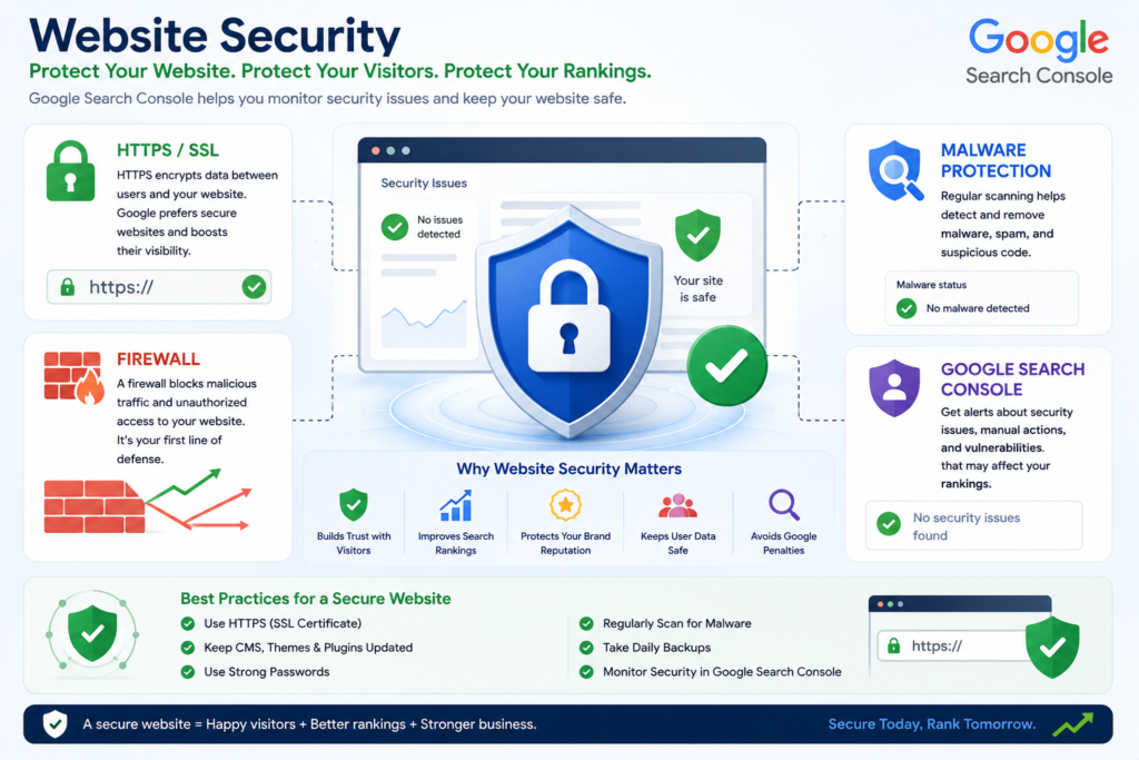 Website security and HTTPS monitoring in Google Search Console