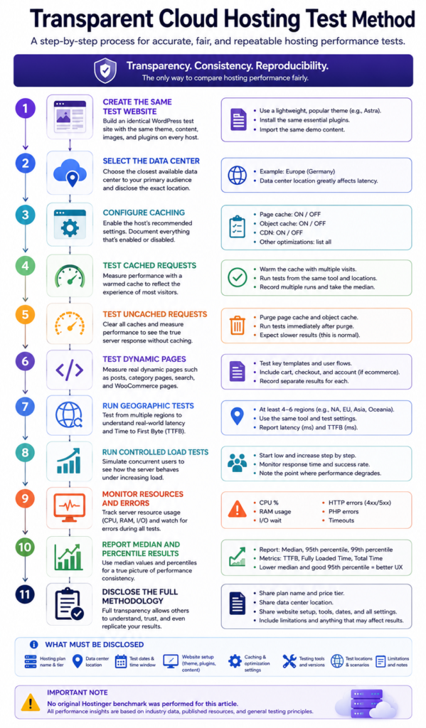 Step-by-step process for testing managed cloud hosting performance accurately