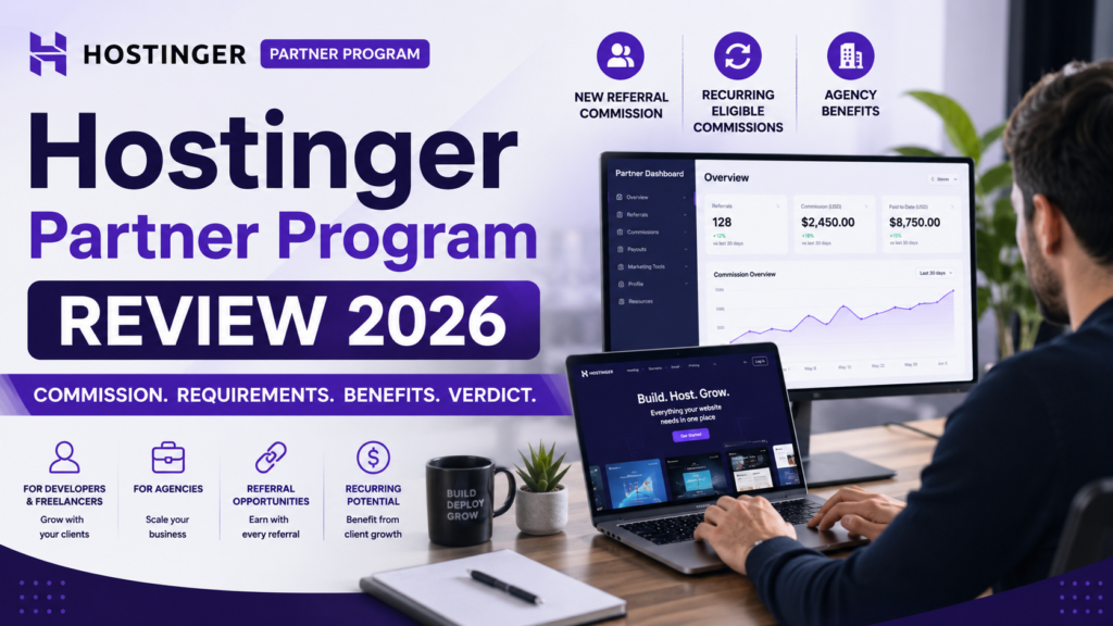 Hostinger Partner Program review 2026 for web developers freelancers and agencies