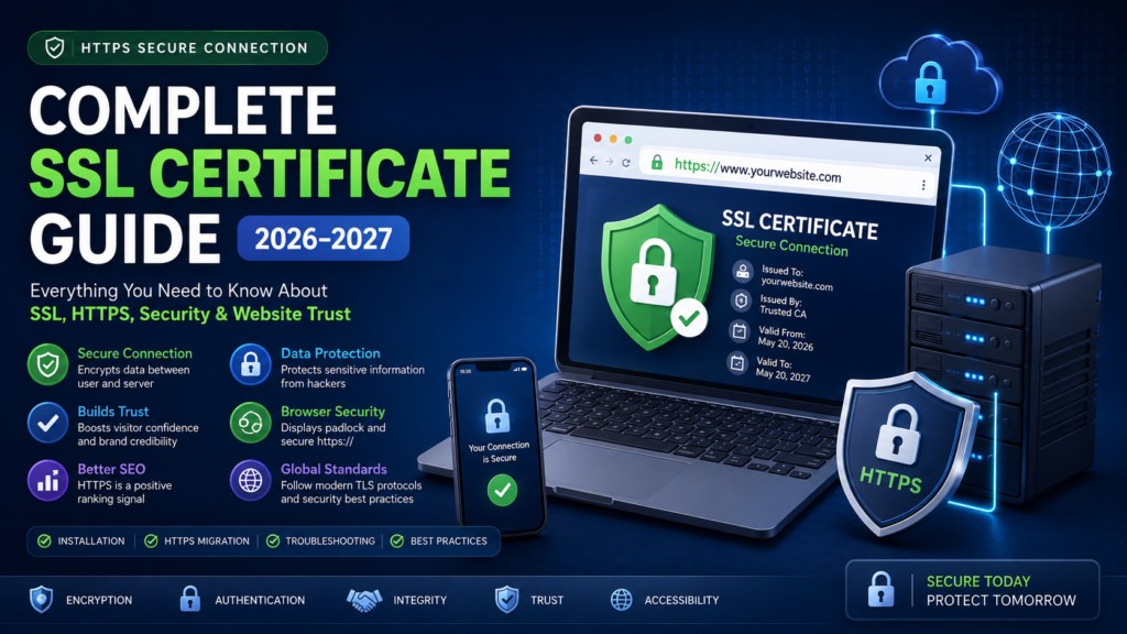 Complete SSL Certificate Guide (2026–2027): Everything You Need to Know About HTTPS, Website Security, Installation, and SSL Certificates