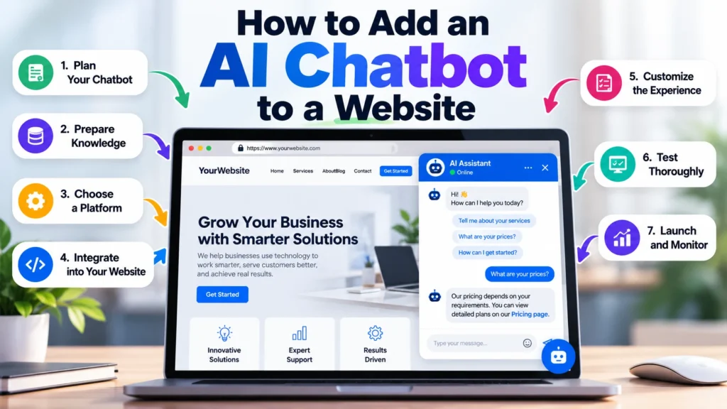 How to add an AI chatbot to a website